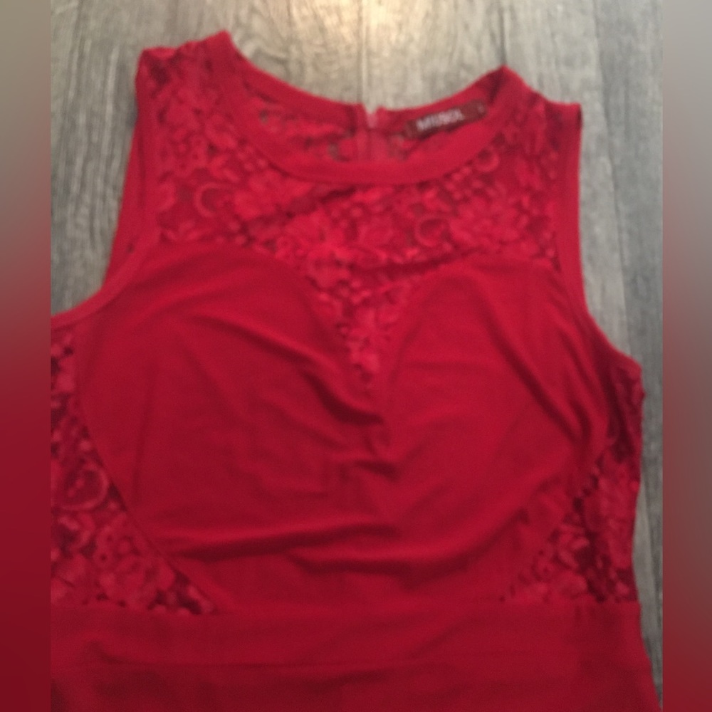 Heart Shape on Top of lace in front of Dress